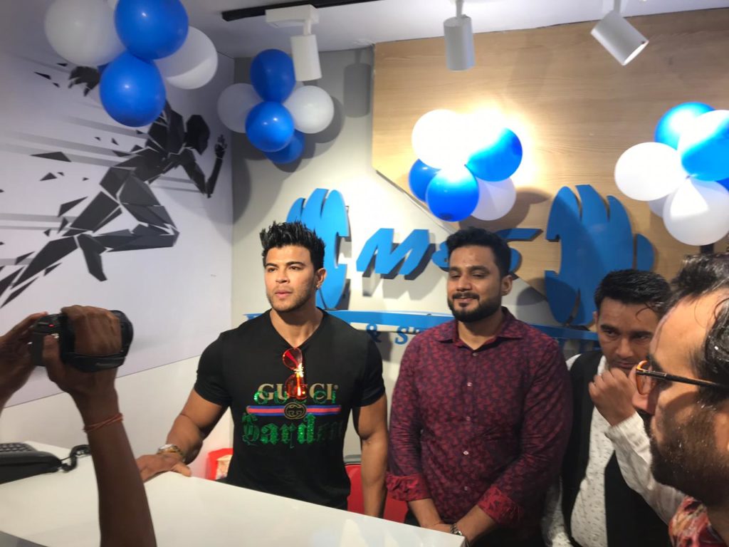 Sahil khan in M&S rohtak opening ceremony